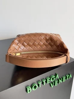 Alternative view of BOTTEGA VENETA Top Handle Bags Nappa Lambskin (Brown) 22X13X9CM F80202608080199