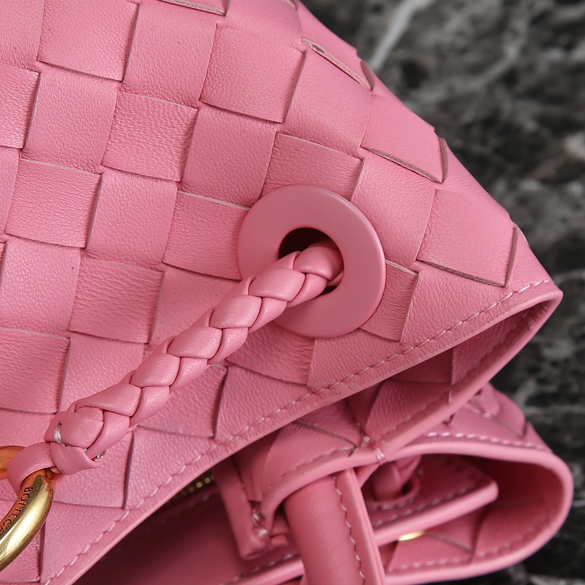 BOTTEGA VENETA Top Handle Bags Nappa Lambskin (Pink) 32X24X12 A130202608080568 - Image 4