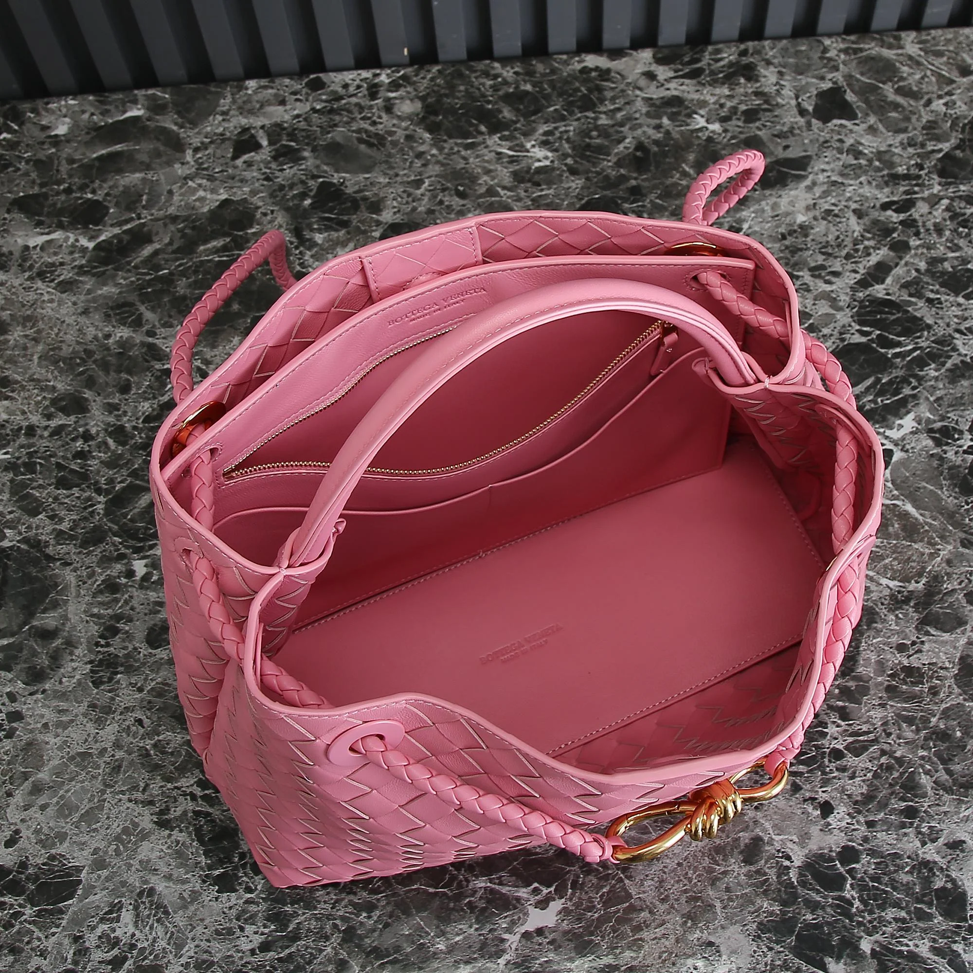 BOTTEGA VENETA Top Handle Bags Nappa Lambskin (Pink) 32X24X12 A130202608080568 - Image 6