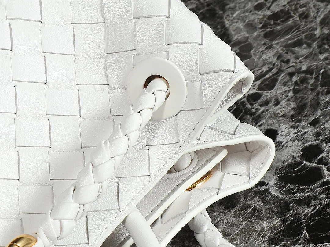BOTTEGA VENETA Top Handle Bags Nappa Lambskin (White-Gold) 32X24X12 A130202608080560 - Image 6