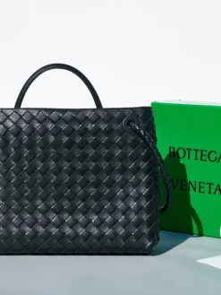 Alternative view of BOTTEGA VENETA Totes Bags Nappa Lambskin (Black-Gold) 32X24X12 A130202608080558