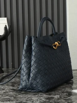Alternative view of BOTTEGA VENETA Totes Bags Nappa Lambskin (Blue-Gold) 32X24X12 A130202608080579