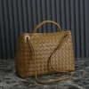 BOTTEGA VENETA Totes Bags Nappa Lambskin (Brown) 32X24X12 A130202608080567