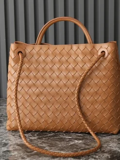 BOTTEGA VENETA Totes Bags Nappa Lambskin (Brown) 32X24X12 A130202608080574