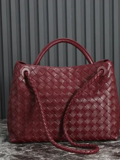 Alternative view of BOTTEGA VENETA Totes Bags Nappa Lambskin (Burgundy-Gold) 32X24X12 A130202608080564