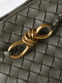 Alternative view of BOTTEGA VENETA Totes Bags Nappa Lambskin (Green-Gold) 32X24X12 A130202608080552