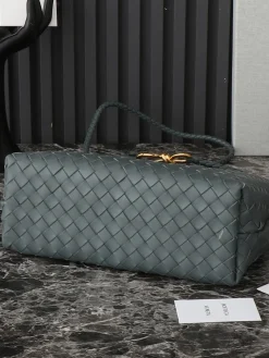 Alternative view of BOTTEGA VENETA Totes Bags Nappa Lambskin (Teal) 32X24X12 A130202608080578