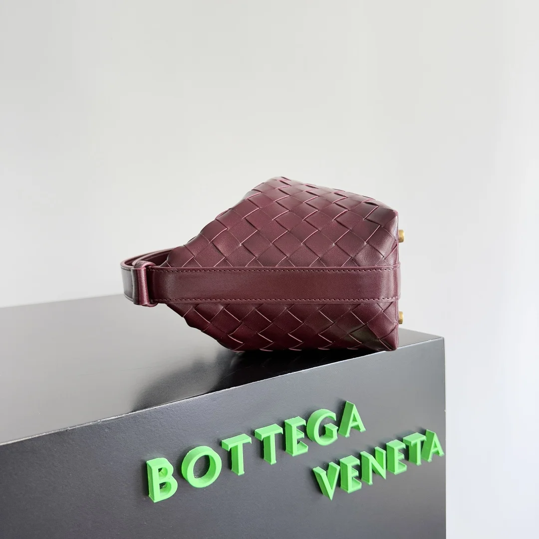BOTTEGA VENETA Trend Bags Nappa Lambskin (Burgundy-Red) 22X13X9CM F80202608080223 - Image 2