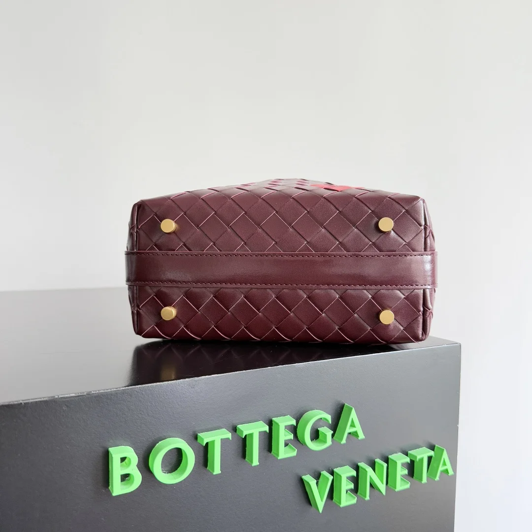 BOTTEGA VENETA Trend Bags Nappa Lambskin (Burgundy-Red) 22X13X9CM F80202608080223 - Image 3