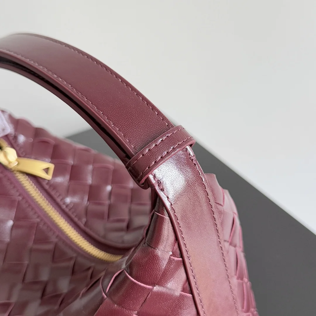 BOTTEGA VENETA Trend Bags Nappa Lambskin (Burgundy-Red) 22X13X9CM F80202608080223 - Image 4