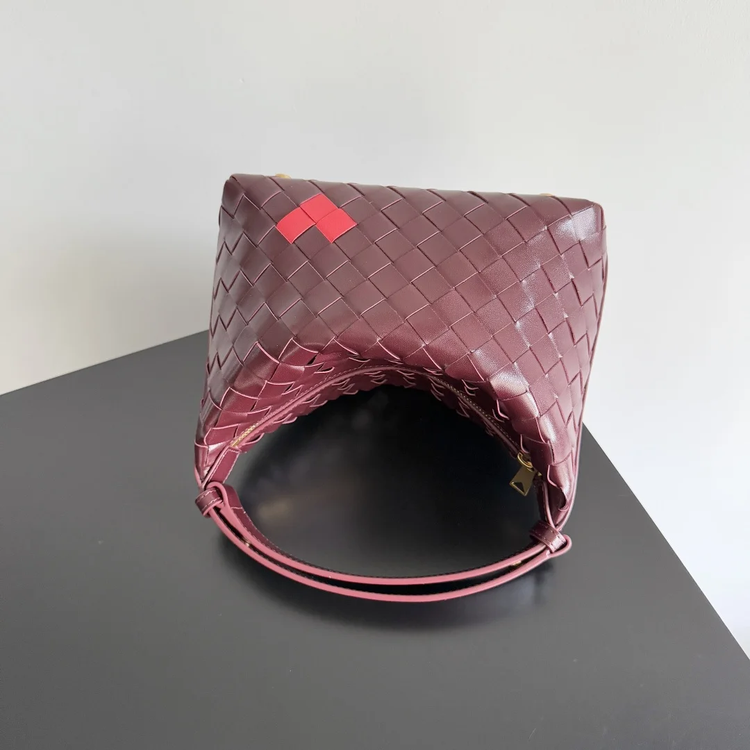 BOTTEGA VENETA Trend Bags Nappa Lambskin (Burgundy-Red) 22X13X9CM F80202608080223 - Image 6
