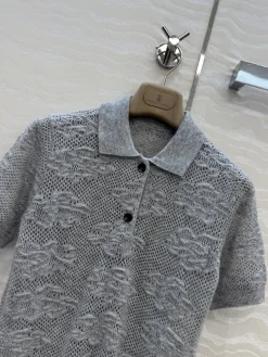 Alternative view of BRUNELLO CUCINELLI Polos Alpaca Wool Silk S-L B50202608040032