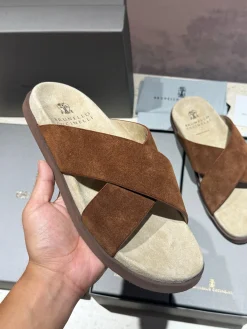 BRUNELLO CUCINELLI Slides Suede EU39-44 B90202608032676