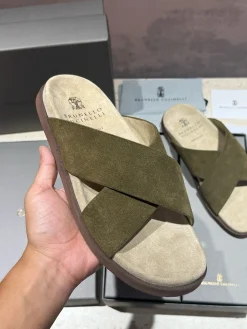 BRUNELLO CUCINELLI Slides Suede EU39-44 B90202608032680