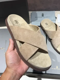 BRUNELLO CUCINELLI Slides Suede EU39-44 B90202608032681