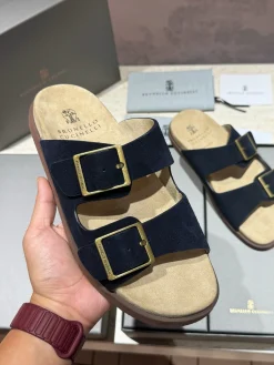 BRUNELLO CUCINELLI Slides Suede EU39-44 B90202608032684