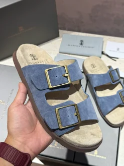 BRUNELLO CUCINELLI Slides Suede EU39-44 B90202608032686