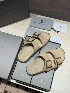 Alternative view of BRUNELLO CUCINELLI Slides Suede EU39-44 B90202608032689
