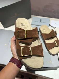 BRUNELLO CUCINELLI Slides Suede EU39-44 B90202608032691