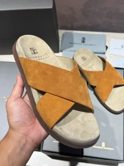 BRUNELLO CUCINELLI Slides Suede Leather EU39-44 B90202608032673