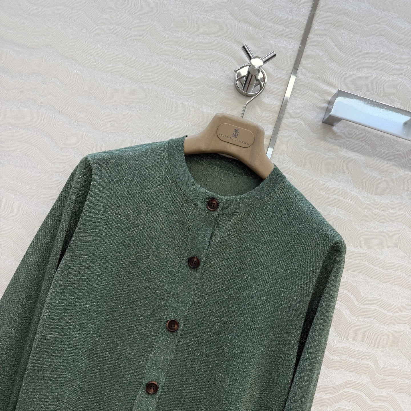 BRUNELLO CUCINELLI Sweaters Linen Silver S-L B60202608041707 - Image 2