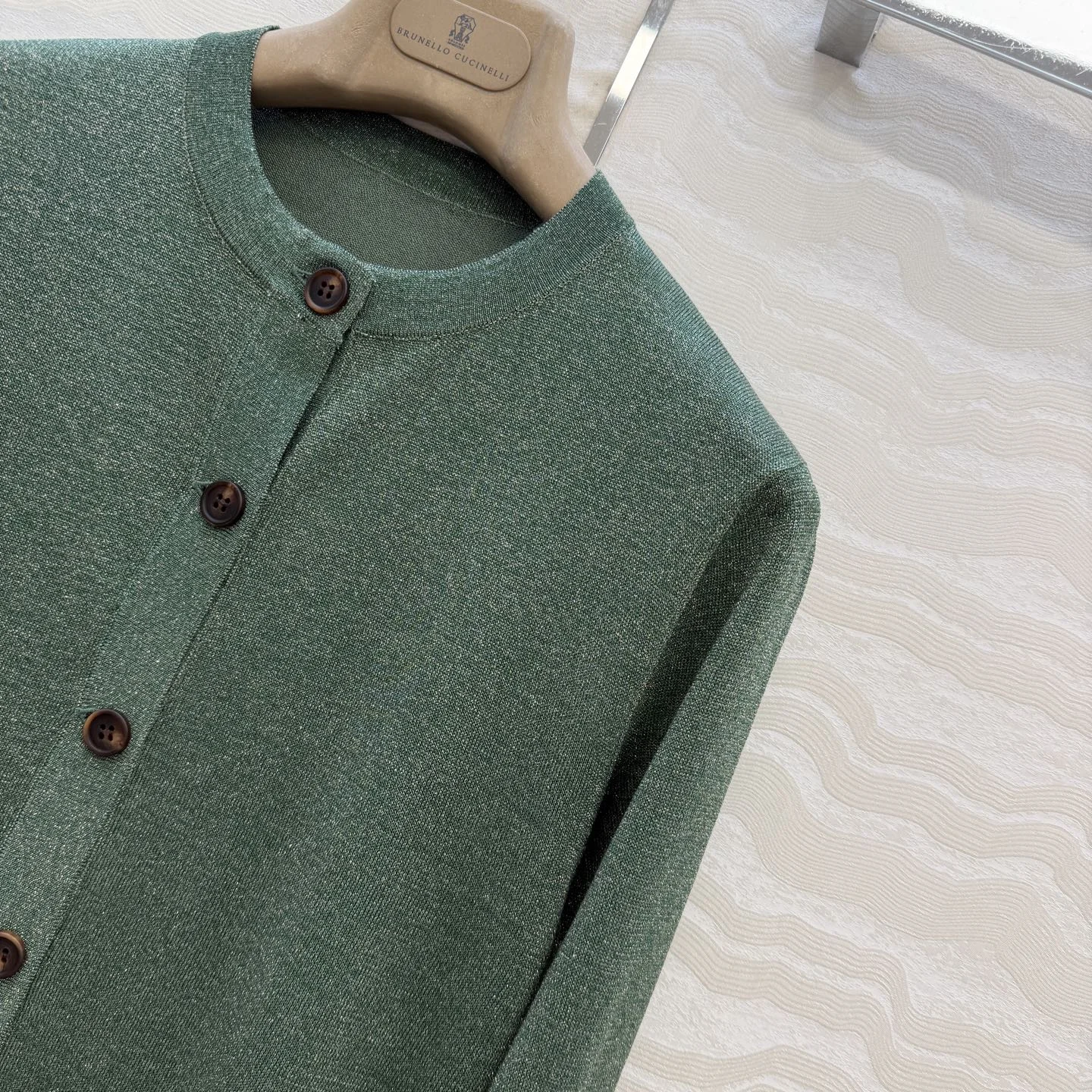 BRUNELLO CUCINELLI Sweaters Linen Silver S-L B60202608041707 - Image 3