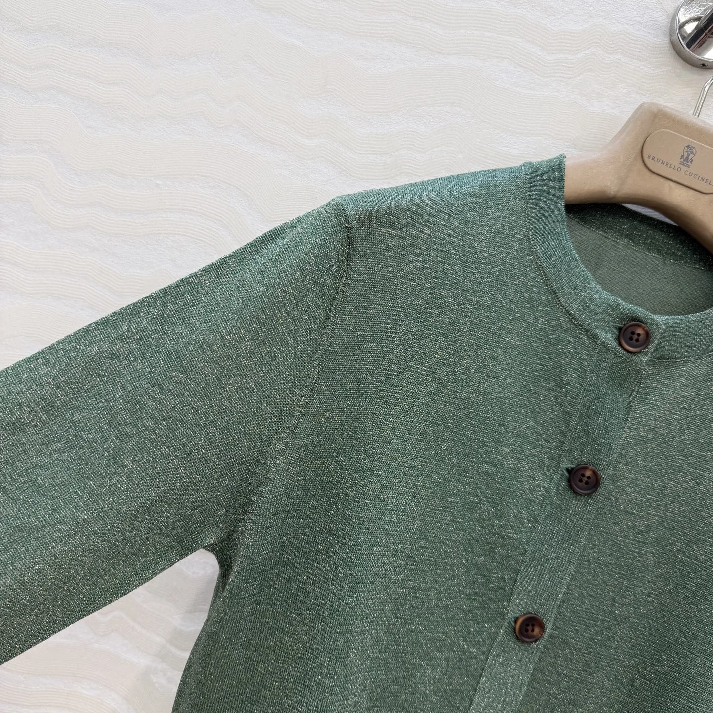 BRUNELLO CUCINELLI Sweaters Linen Silver S-L B60202608041707 - Image 4