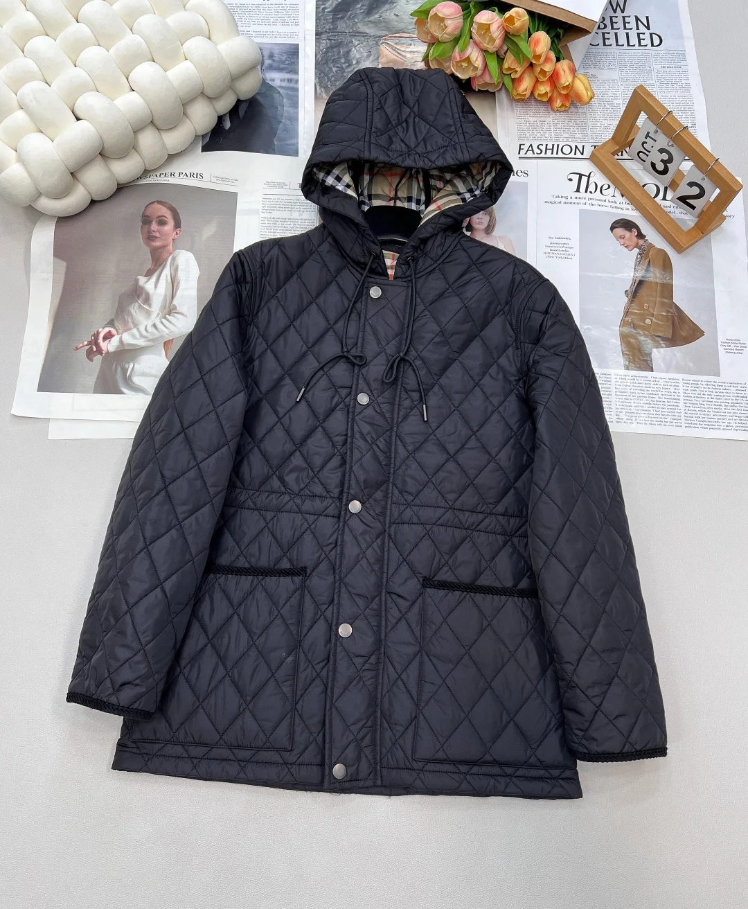 BURBERRY Jackets Nylon Down S M L XL C55202608040109