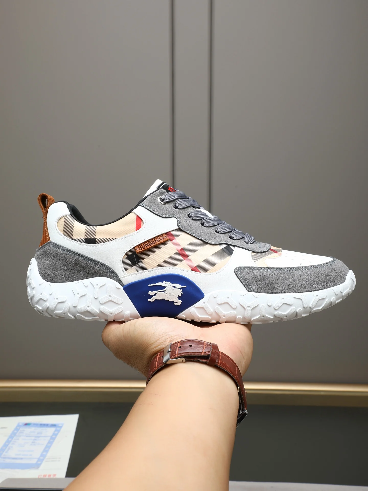 BURBERRY Sneakers Leather & Sheepskin EU38-44 B00202608030384