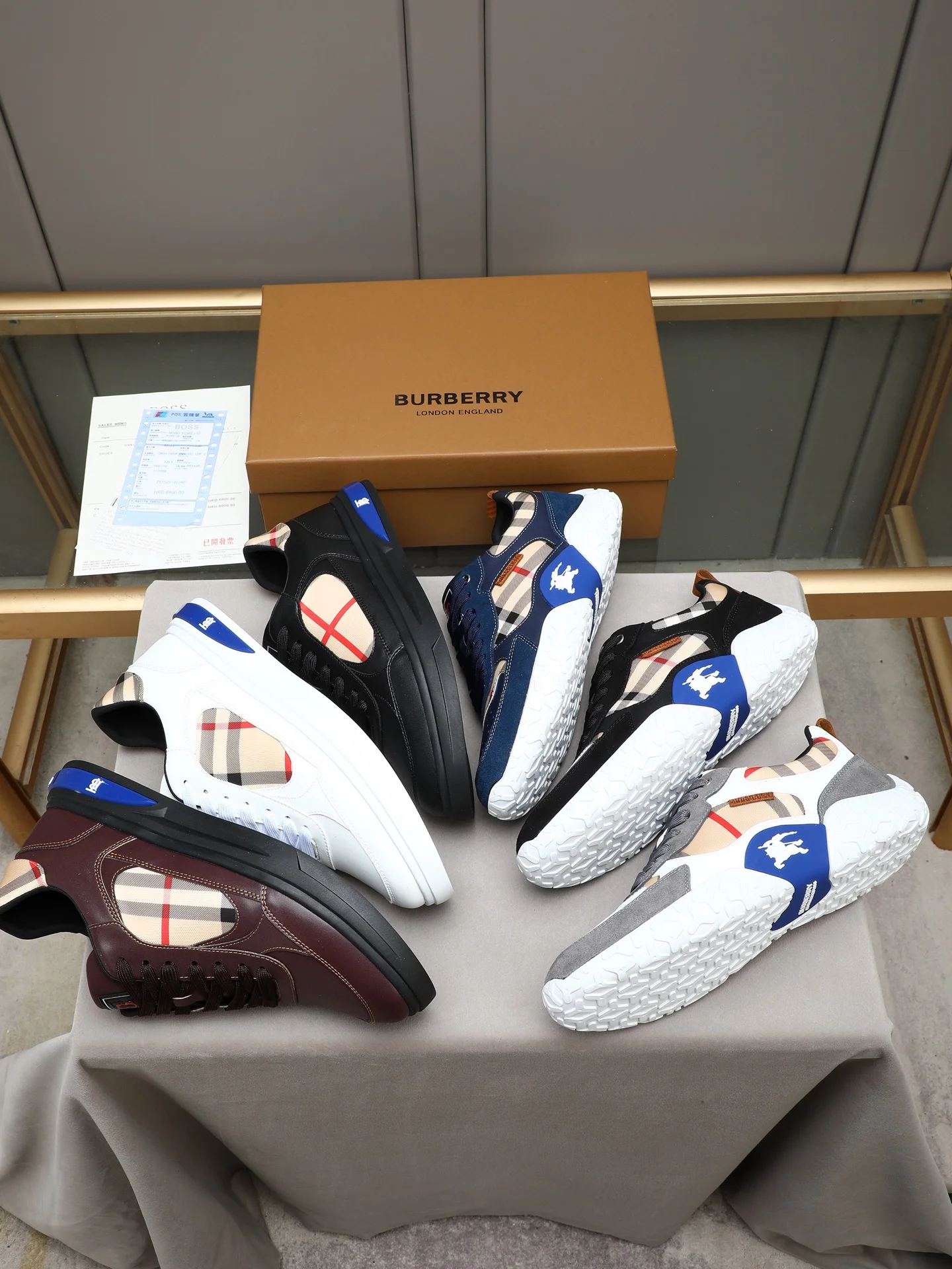 BURBERRY Sneakers Leather & Sheepskin EU38-44 B00202608030384 - Image 9