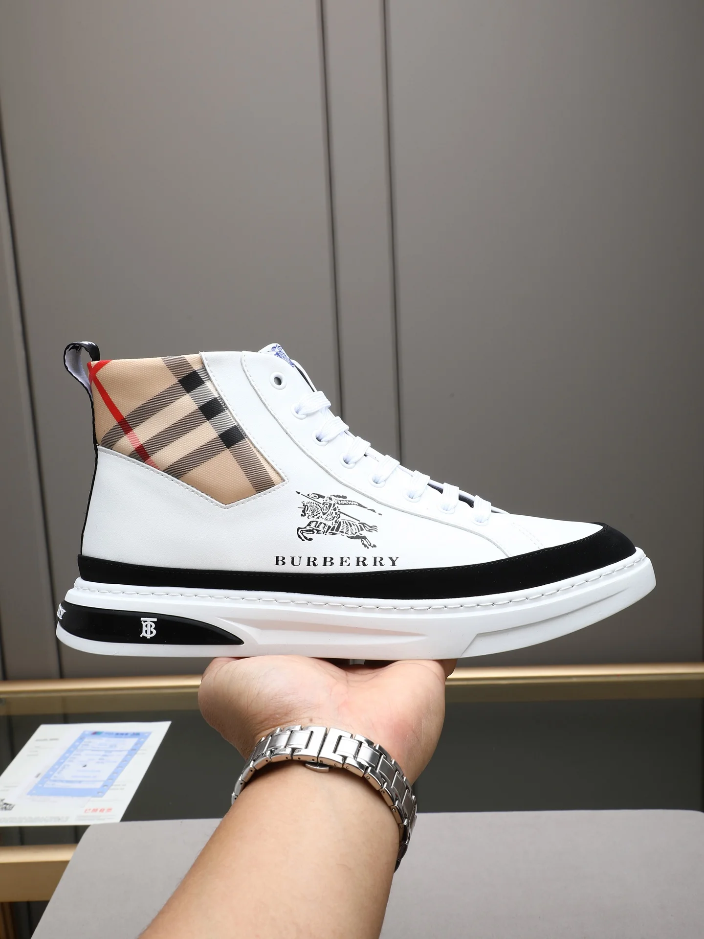 BURBERRY Sneakers Leather & Sheepskin EU38-44 B10202608030368