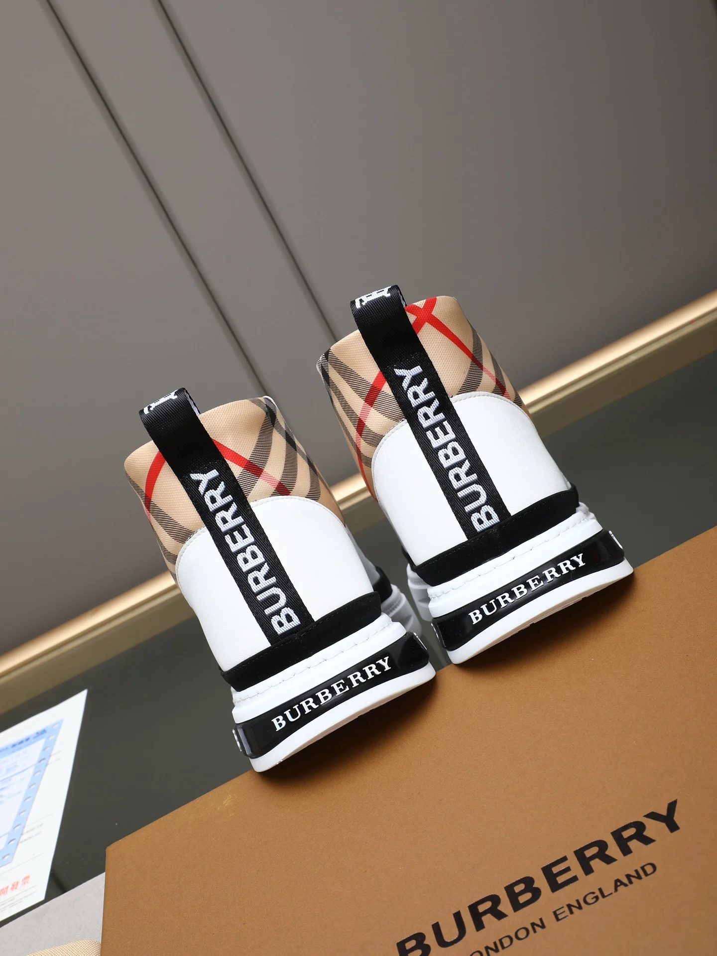 BURBERRY Sneakers Leather & Sheepskin EU38-44 B10202608030368 - Image 5