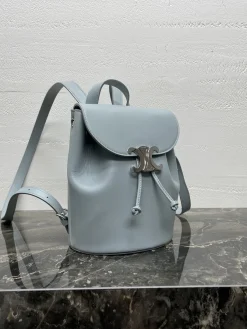 Alternative view of CELINE Backpacks Bags Leather (Blue-Silver) 25X18X13CM I00202608090871