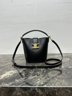 CELINE Bucket Bags (Black-Gold) G30202608090027