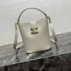 CELINE Bucket Bags Smooth Calfskin (White-Gold) 16X19X12CM H00202608090235