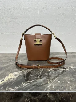 CELINE Bucket Bags Steel Hardware (Brown-Gold) G30202608090025