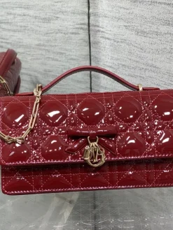 Alternative view of DIOR Clutches Bags Lamb Leather (Red-Gold) 21X11X5 CM G00202608060400