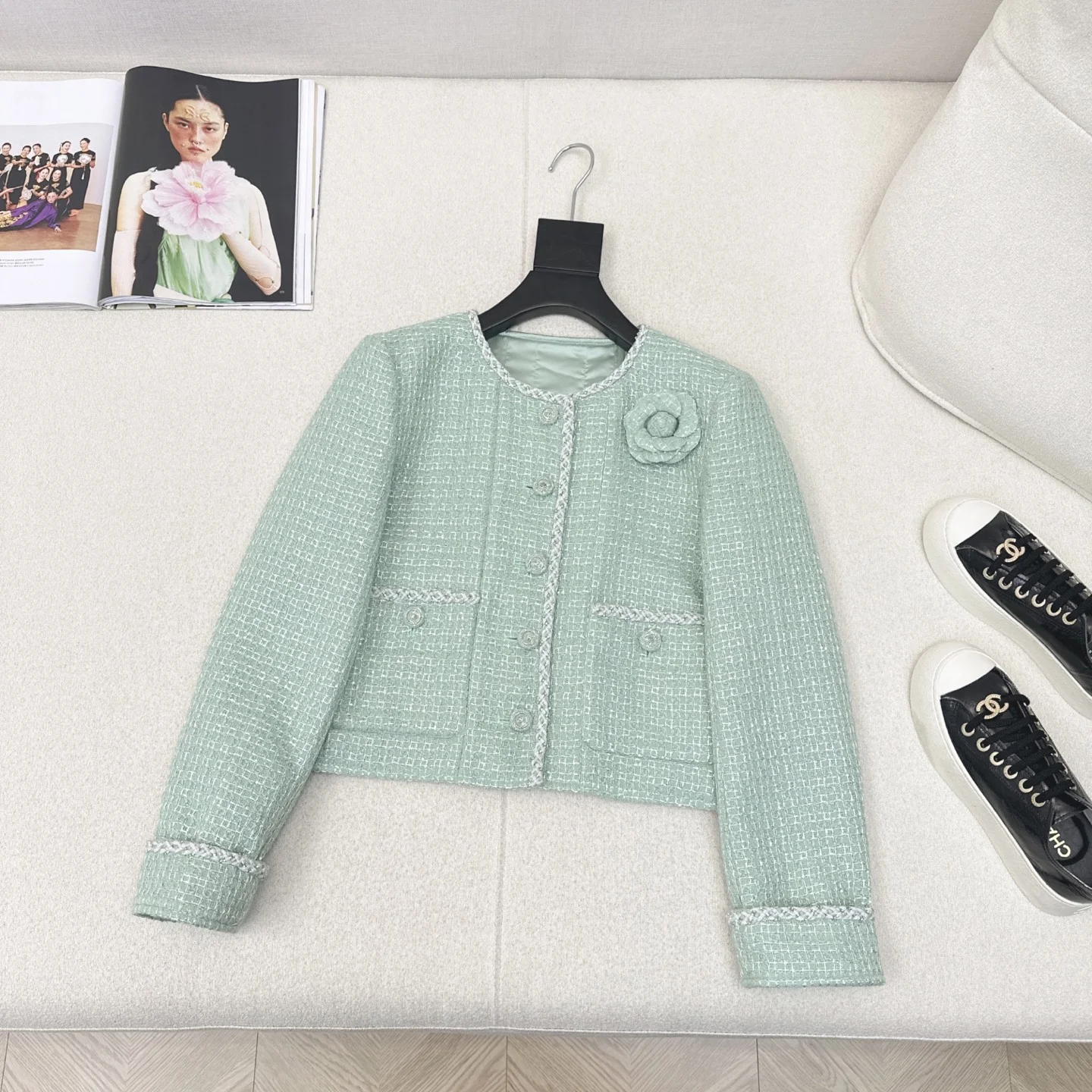CELINE Jackets Tweed S M L C55202608040711
