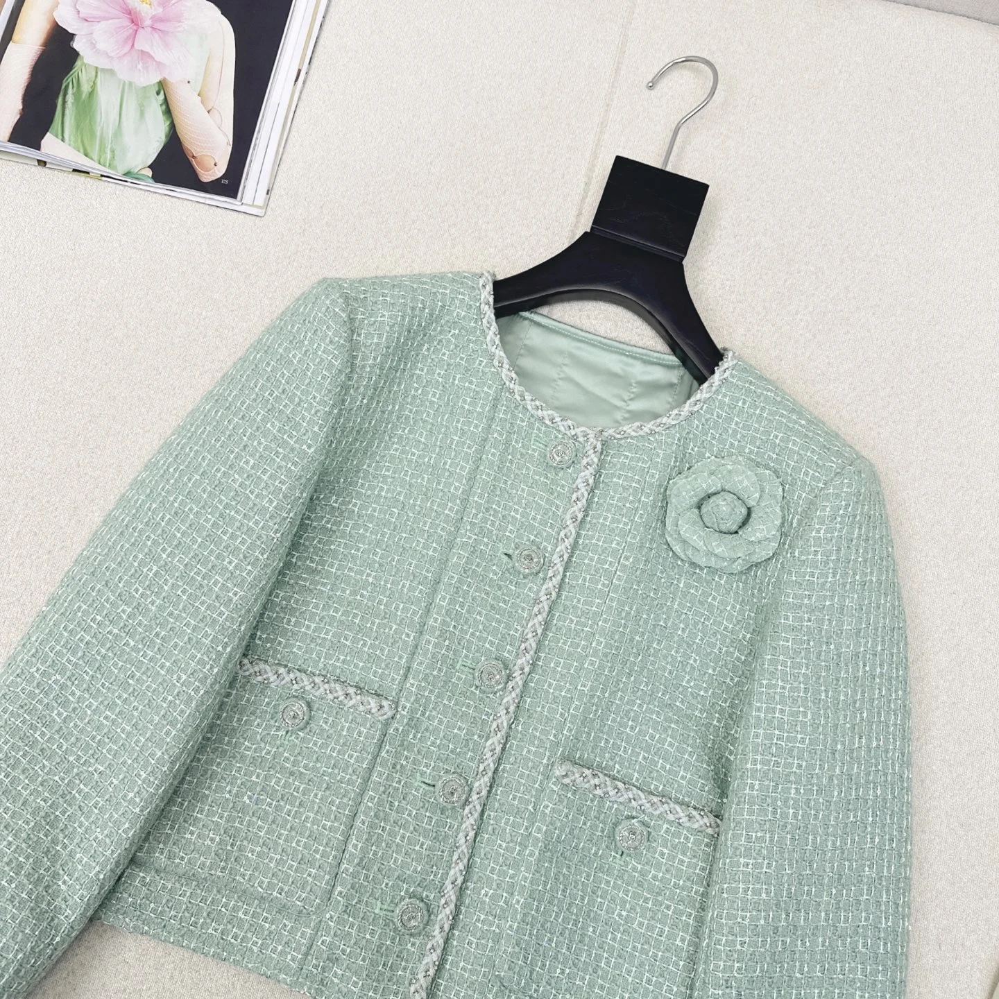 CELINE Jackets Tweed S M L C55202608040711 - Image 2