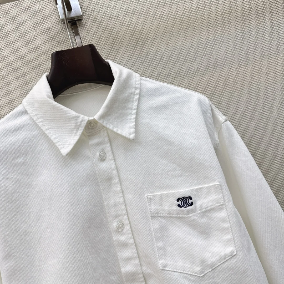 CELINE Shirts Denim S M L B55202608041347 - Image 4
