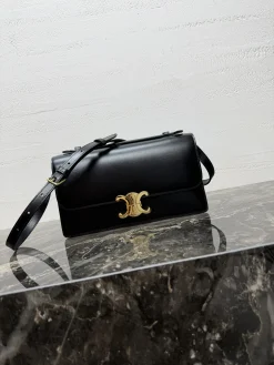CELINE Shoulder Bags (Black-Gold) H80202608090903