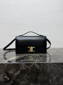 Alternative view of CELINE Shoulder Bags (Black-Gold) H80202608090903