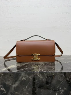 Alternative view of CELINE Shoulder Bags (Brown-Gold) One Size H80202608090901