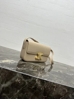 Alternative view of CELINE Shoulder Bags Calfskin Leather (Beige-Gold) 20X10X4CM F80202608090432