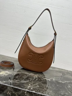 CELINE Shoulder Bags Calfskin Leather (Brown) 24X21X7CM G80202608091219