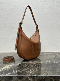 Alternative view of CELINE Shoulder Bags Calfskin Leather (Brown) 24X21X7CM G80202608091219