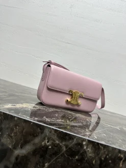 Alternative view of CELINE Shoulder Bags Calfskin Leather (Pink-Gold) 20X10X4CM F80202608090420