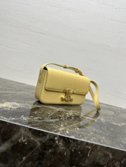 Alternative view of CELINE Shoulder Bags Calfskin Leather (Yellow-Gold) 20X10X4CM F80202608090426