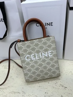 Alternative view of CELINE Shoulder Bags Coated Canvas (Beige-Brown) 20X17X6CM D80202608091406