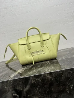 CELINE Shoulder Bags Lamb Leather (Lime) One Size I00202608091154